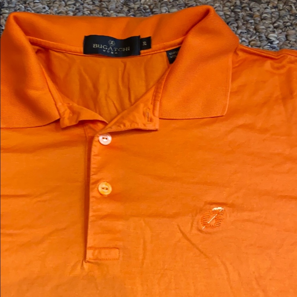 Bugatchi orange polo
